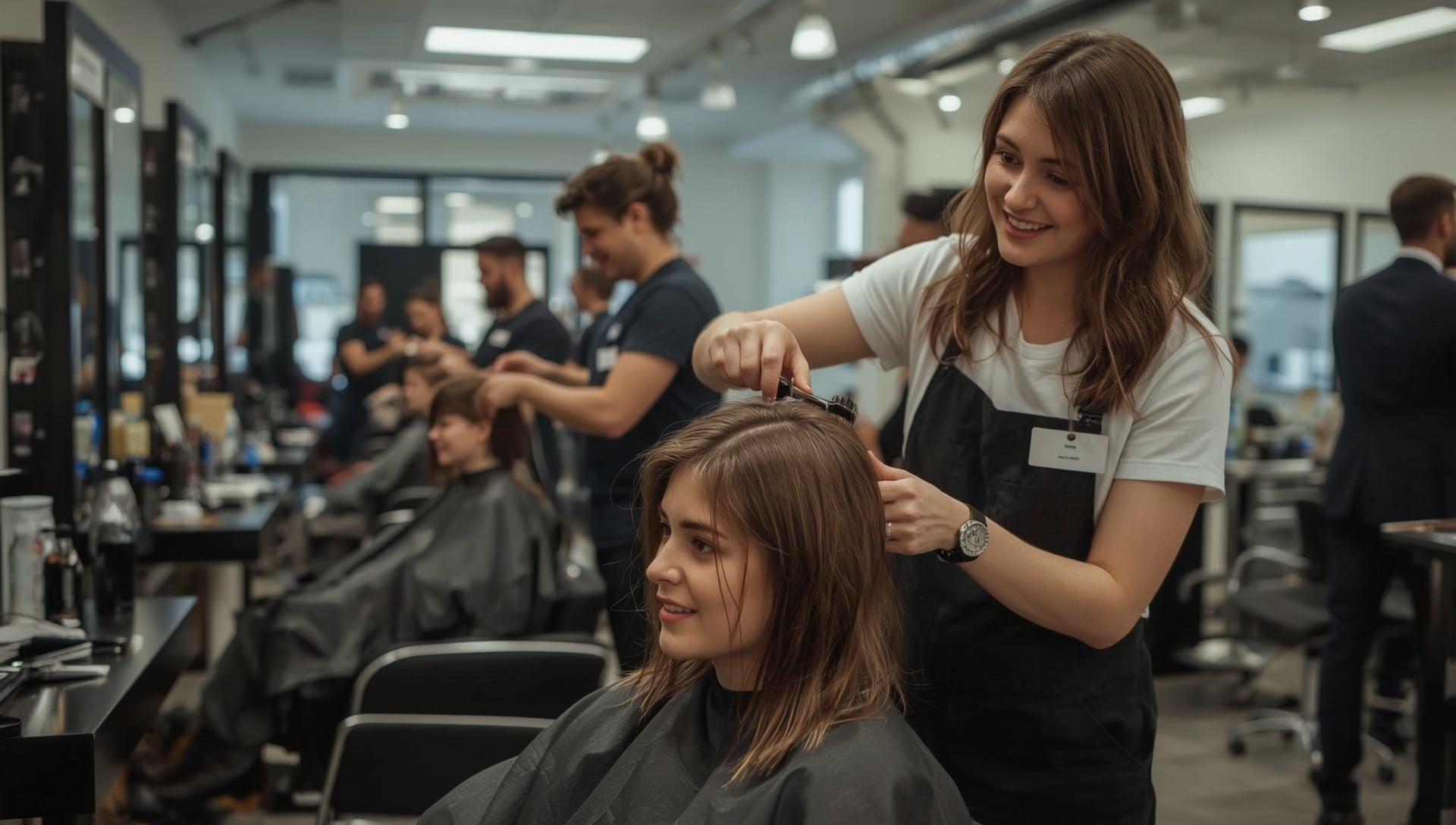 Inside a premium salon