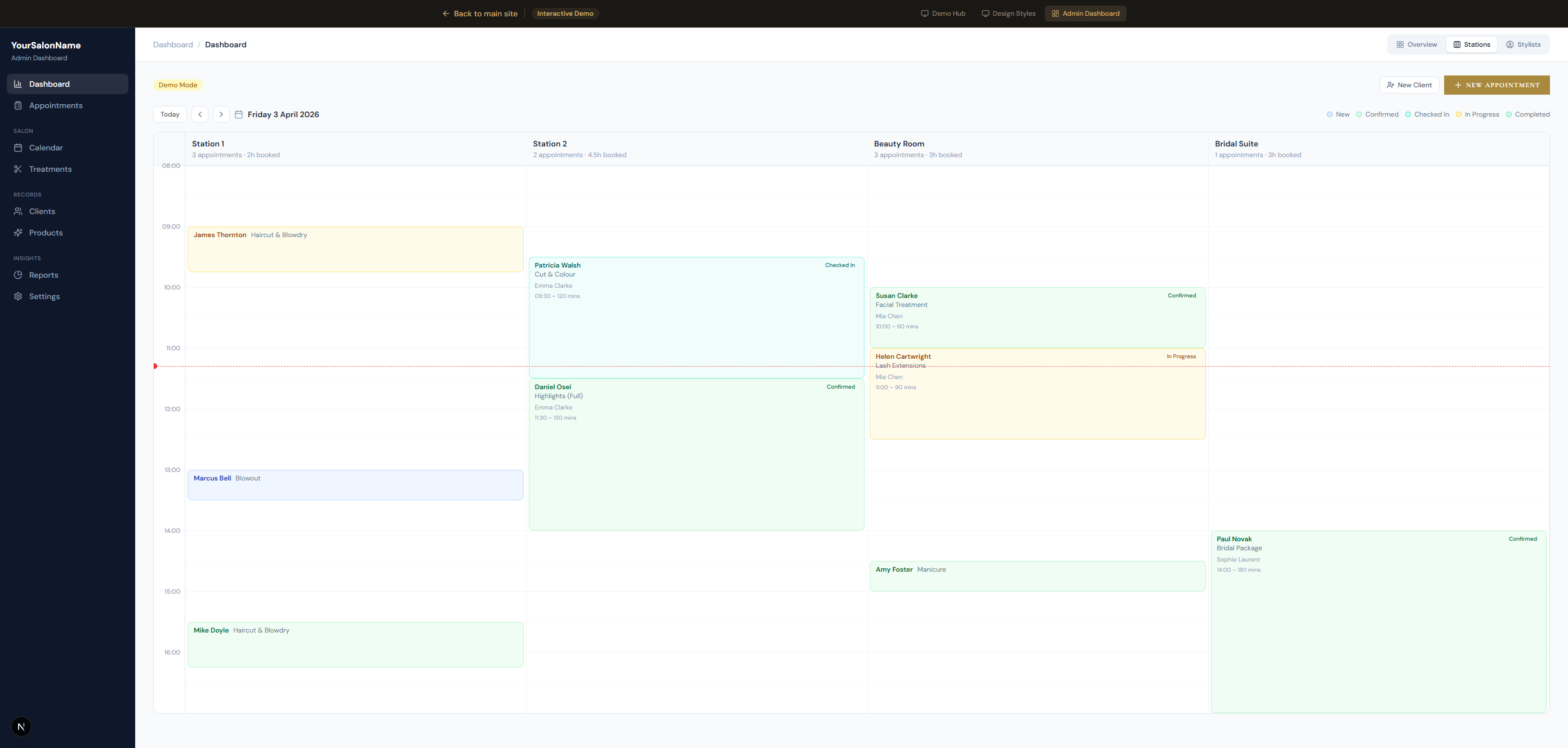 Admin Dashboard preview